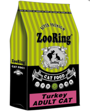 КОРМ ДЛЯ КОШЕК ZOORING ADULT CAT TURKEY 10 кг