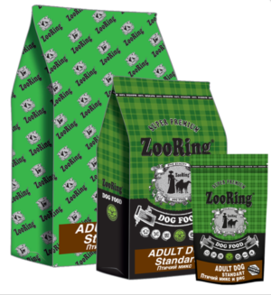 КОРМ ДЛЯ СОБАК ZOORING ADULT DOG STANDART ПТИЧИЙ МИКС И РИС