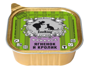 КОРМ ДЛЯ КОШЕК ZOORING: ПАШТЕТ ЯГНЕНОК И КРОЛИК