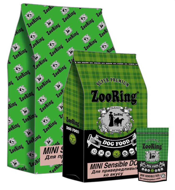 MINI SENSIBLE DOG индейка и рис КОРМ ДЛЯ СОБАК ZOORING MINI SENSIBLE DOG ИНДЕЙКА И РИС