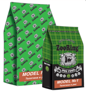 КОРМ ДЛЯ СОБАК ZOORING MODEL №1 ТЕЛЯТИНА И РИС