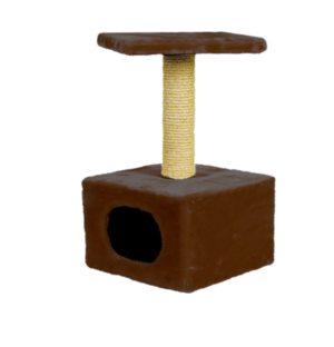 Дом д/кош., одн.мех, маленький (340х340х600) темно- коричневый